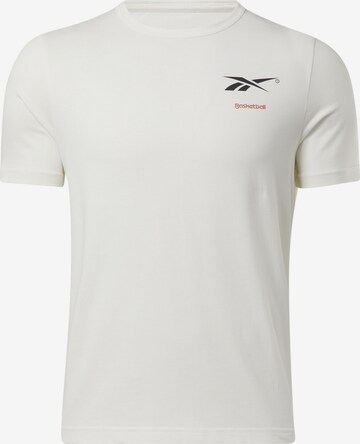 T-Shirt Reebok en blanc : devant