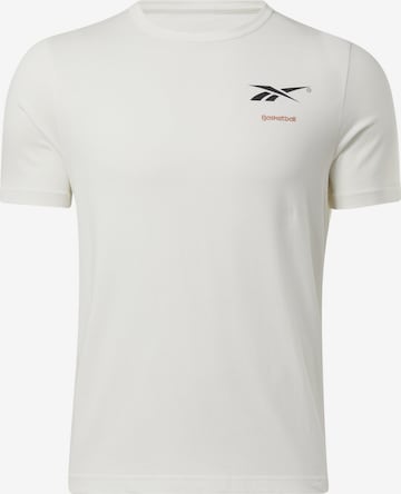 T-Shirt Reebok en blanc : devant