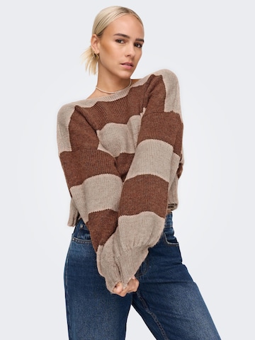 Pull-over 'Aya' ONLY en beige