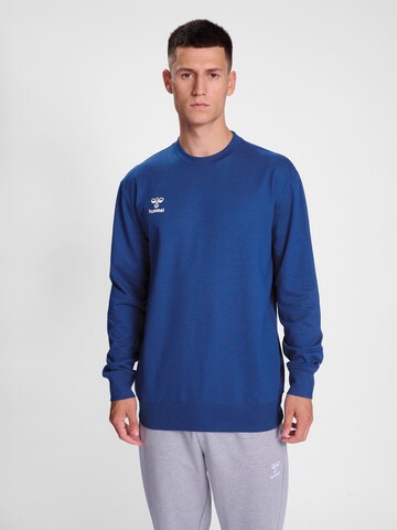 Hummel Sportsweatshirt 'GO 2.0' in Blauw: voorkant