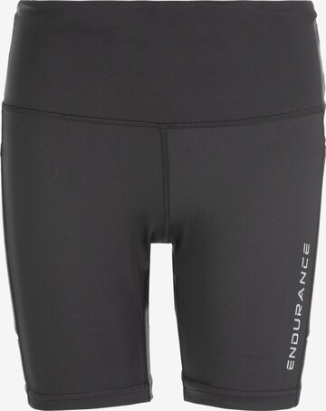 ENDURANCE Skinny Workout Pants 'Energy' in Black: front