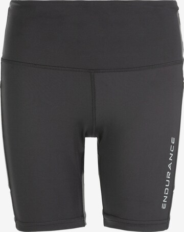 ENDURANCE Skinny Sportbroek 'Energy' in Zwart: voorkant