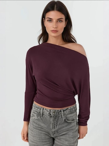 T-shirt Hiccup en violet : devant