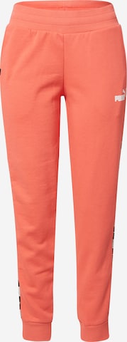 PUMA Pants 'Power Tape' in Orange: front