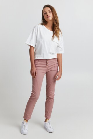 PULZ Jeans Skinny Hose in Pink