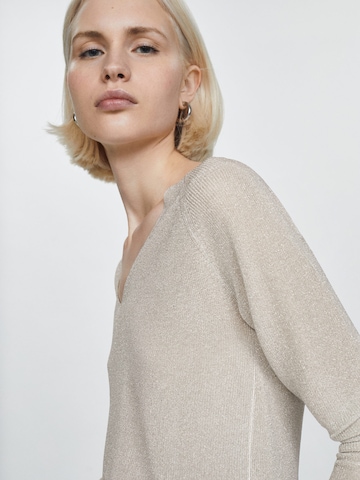 MANGO Pullover 'Kling' in Silber