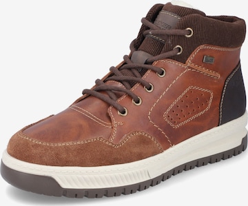 Rieker Lace-Up Boots in Brown: front