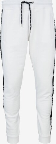 Carlo Colucci Tapered Pants 'Carfora' in White: front