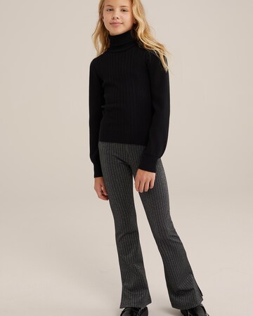 juoda WE Fashion Kliošinis Tamprės