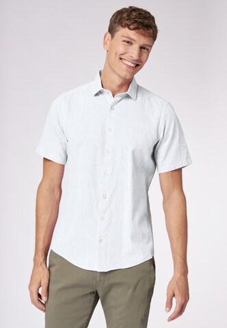 ROY ROBSON Slim fit Button Up Shirt in White: front