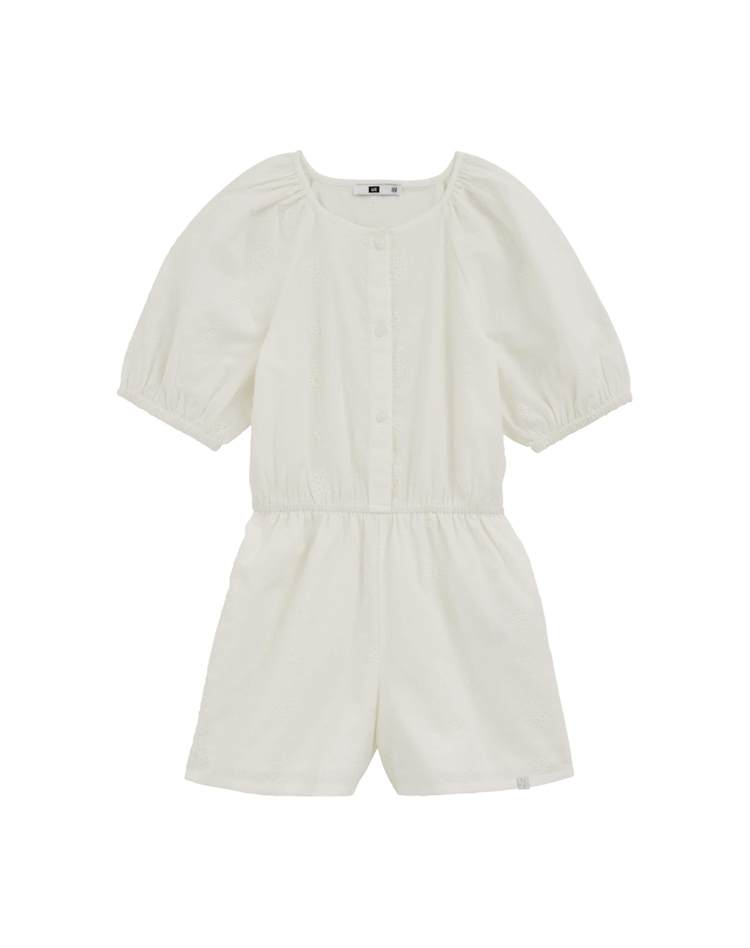 WE Fashion Комбинезон в Белый: спереди