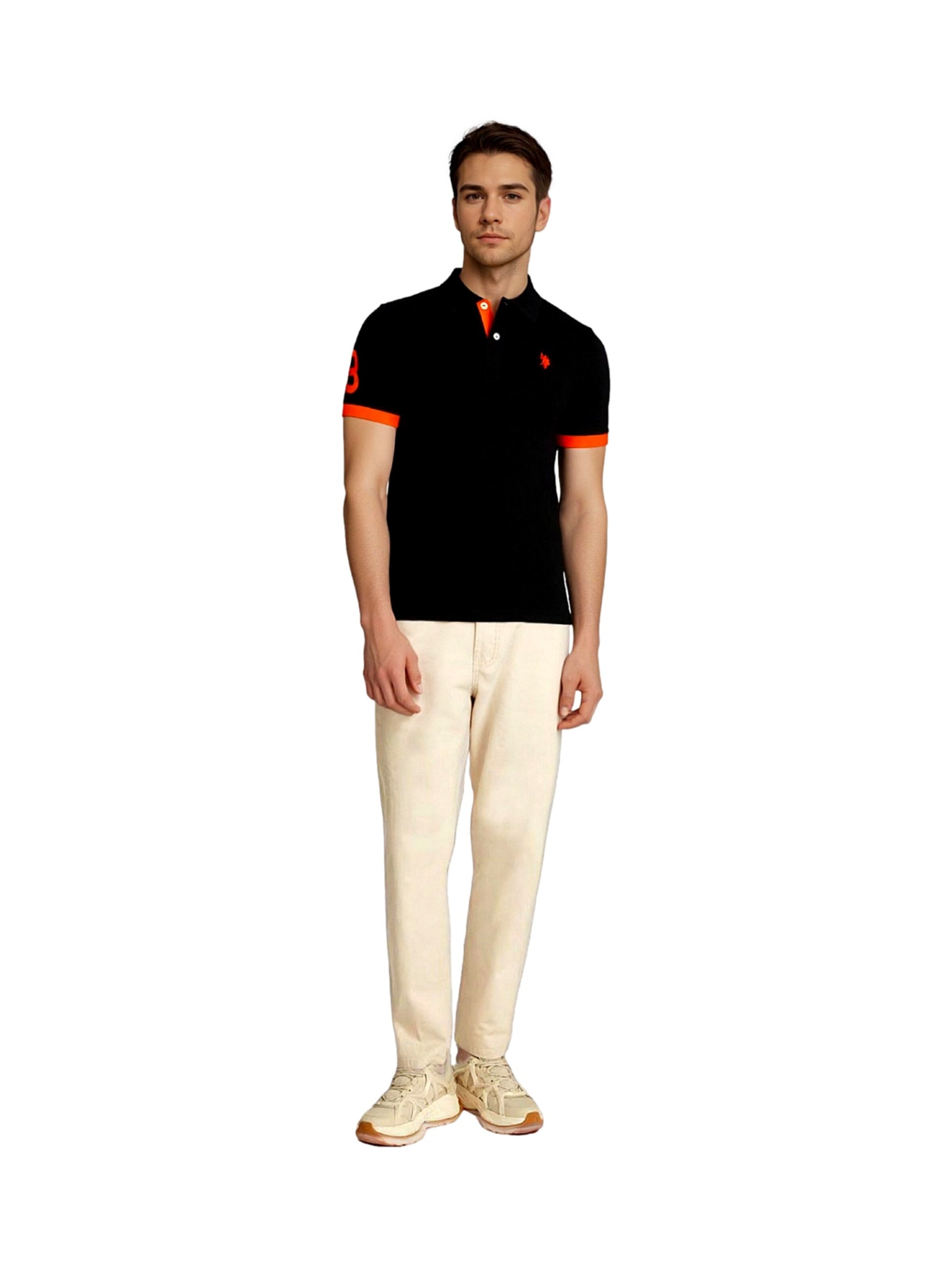 U.S. POLO ASSN. Shirt 'Big DBH no 3' in Zwart
