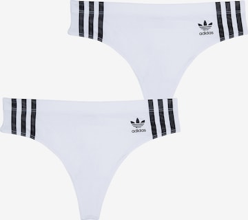 ADIDAS ORIGINALS Thong in White: front
