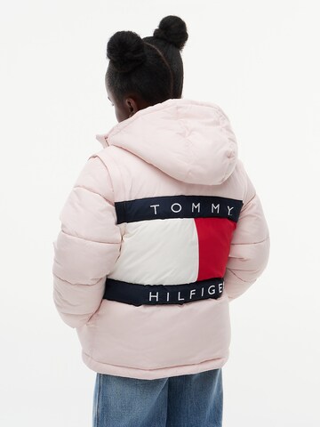 TOMMY HILFIGER Winter jacket 'Heritage' in Pink: front