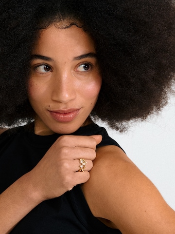 Pilgrim Ring 'HADLEY' in Goud: voorkant