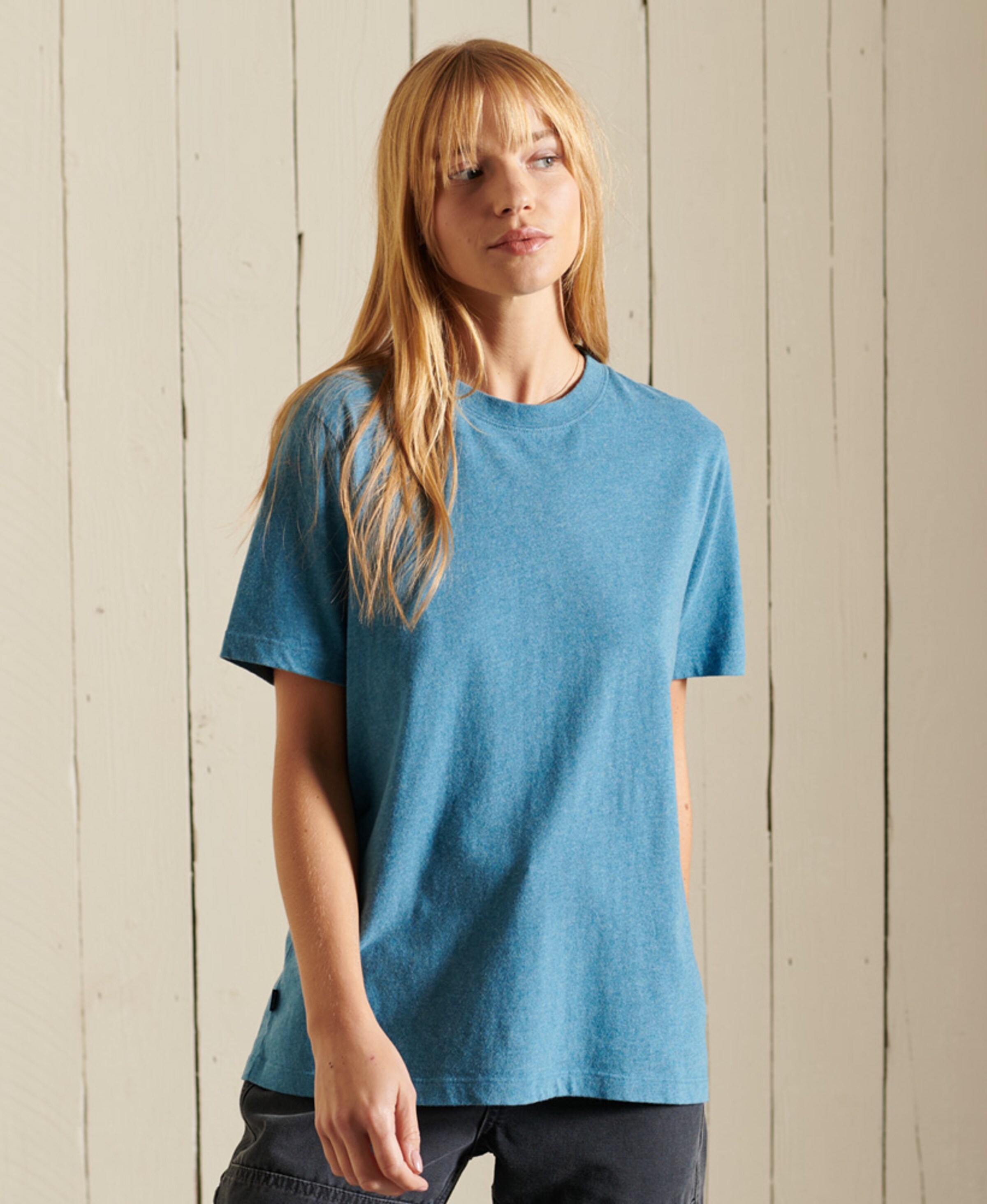 Frauen Shirts & Tops Superdry T-Shirt in Azur - CU89692