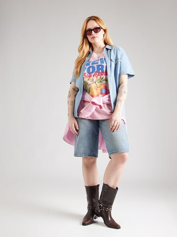 ONLY Carmakoma T-Shirt 'CARJOSSI' in Pink