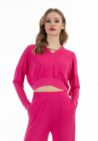 T-shirt faina en rose : devant