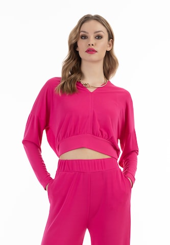 faina T-shirt i rosa: framsida