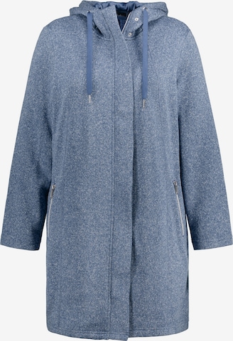 Cardigan Ulla Popken en bleu : devant