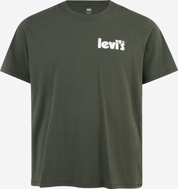 Levi's® Big & Tall Tričko 'Relaxed Fit Tee' – zelená: přední strana