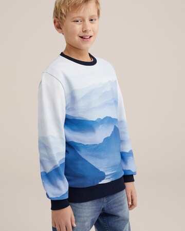 WE Fashion Sweatshirt in Blauw