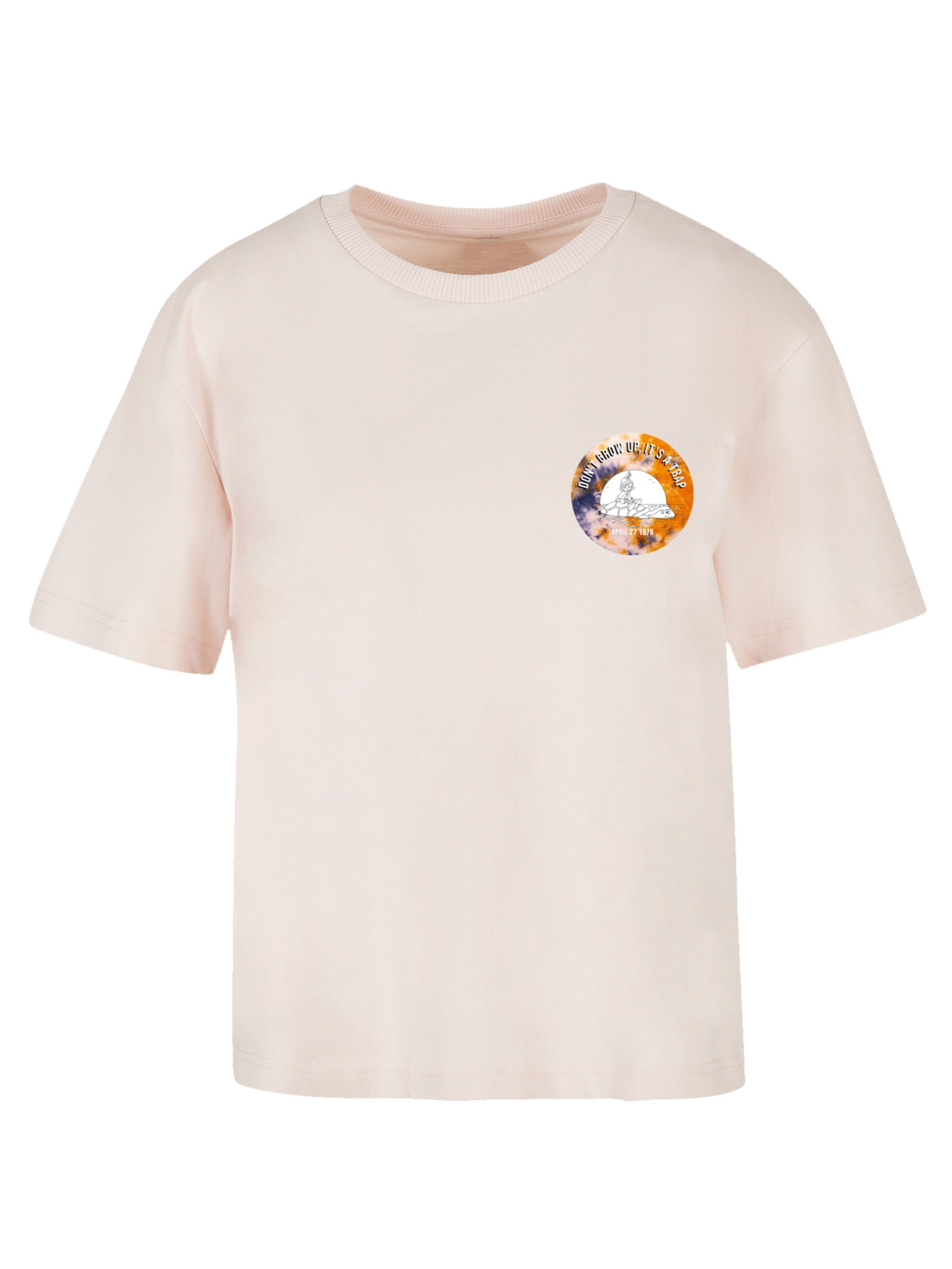 F4NT4STIC Shirt 'Heroes of Childhood Pinocchio Sundowner' in Roze: voorkant