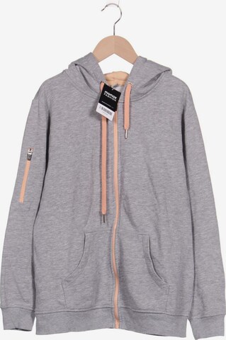 BENCH Sweatshirt & Zip-Up Hoodie in XXL in Grey: front