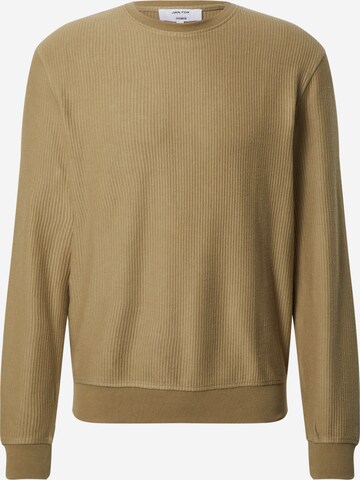 DAN FOX APPAREL Sweatshirt 'Torge' in Groen: voorkant