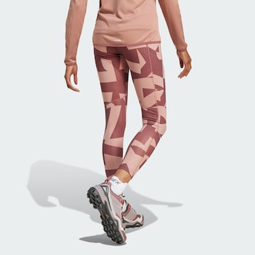 ADIDAS TERREX Skinny Sportbroek in Roze