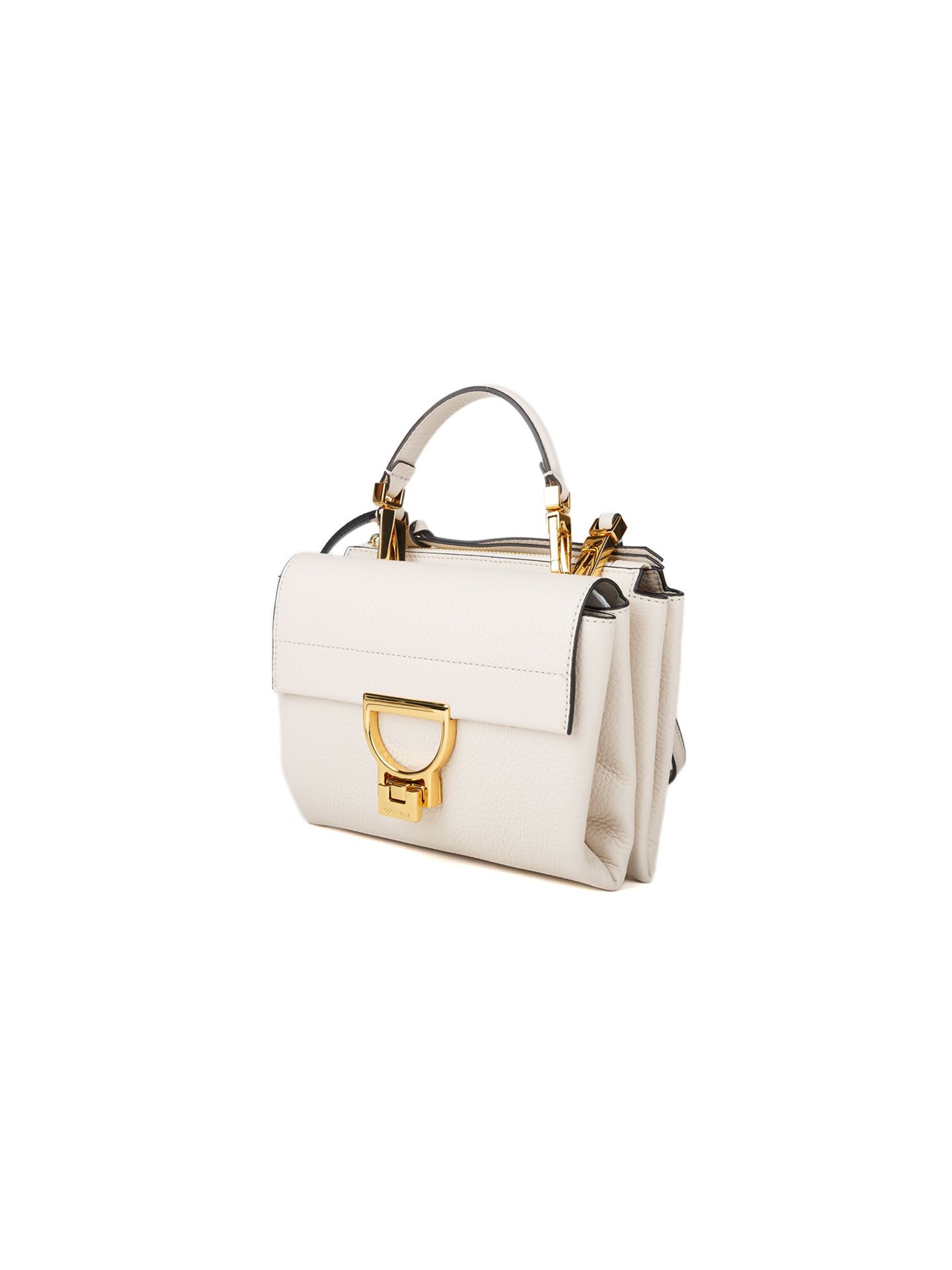 Coccinelle Schoudertas 'Arlettis Handbag Grained Leather' in Wit