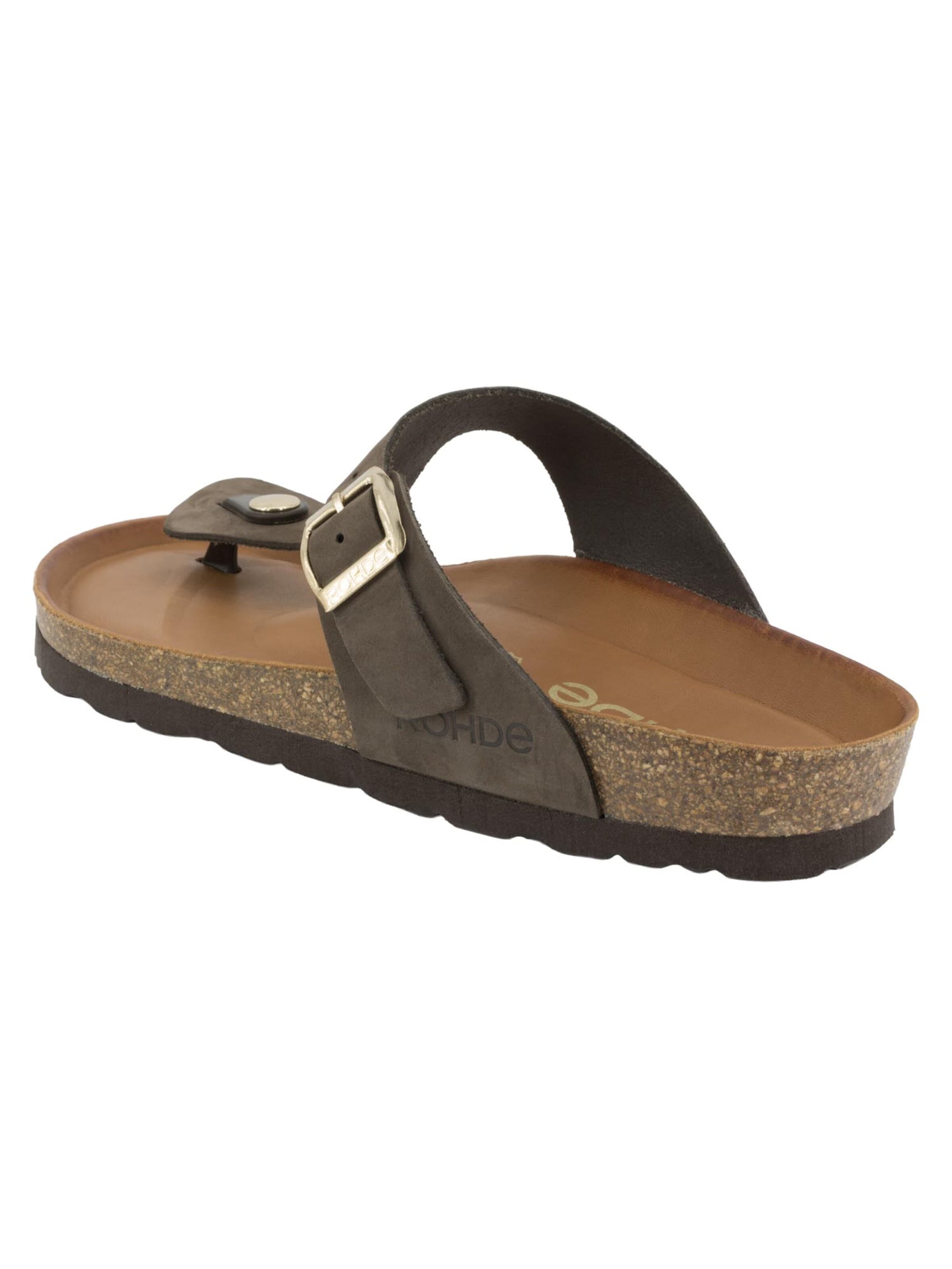 ROHDE T-Bar Sandals 'Alba' in Brown