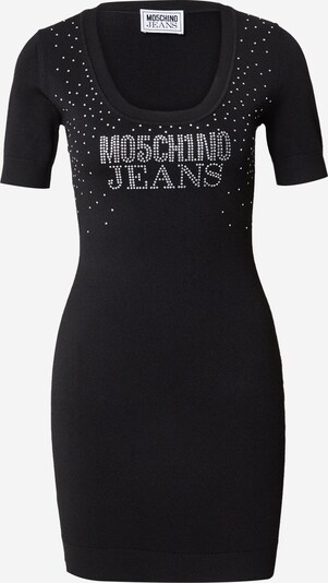 Moschino Jeans Gebreide jurk in de kleur Zwart / Transparant, Productweergave