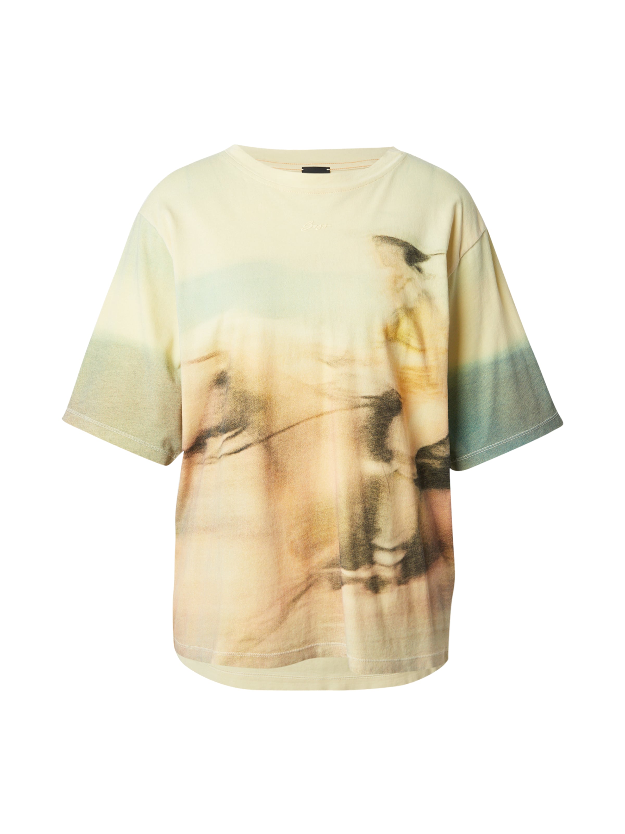 BOSS - Camiseta 'Enis' en amarillo: frente