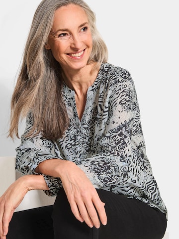Goldner Bluse in Schwarz