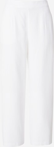 UNITED COLORS OF BENETTONWide Leg/ Široke nogavice Hlače - bijela boja: prednji dio