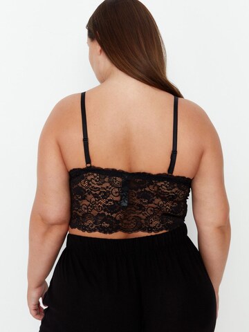 Bustier Soutien-gorge Trendyol Curve en noir