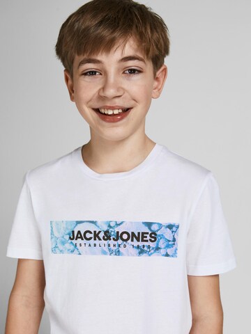 Jack & Jones Junior Tričko 'Anniv' - biela