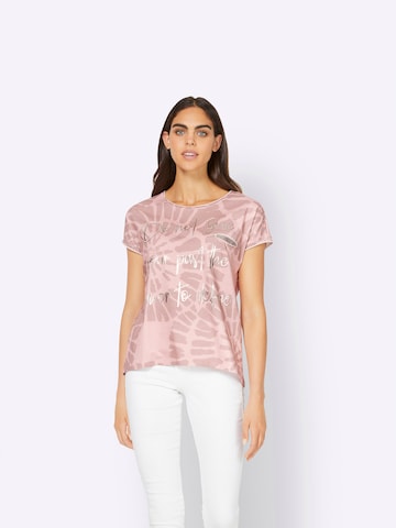 T-shirt heine en rose : devant