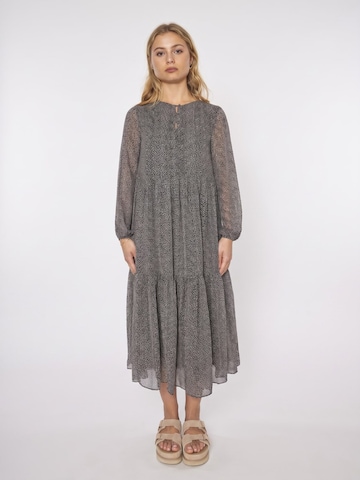 LEVI'S ® Kleid 'Cielo Georgette Dress Neutrals' in Grau: Vorderseite
