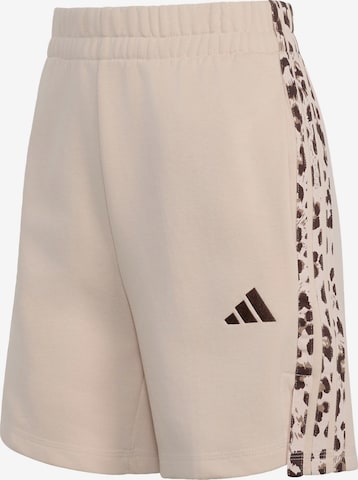 ADIDAS SPORTSWEAR Regular Housut 'Seasonal Essentials' värissä beige: etupuoli