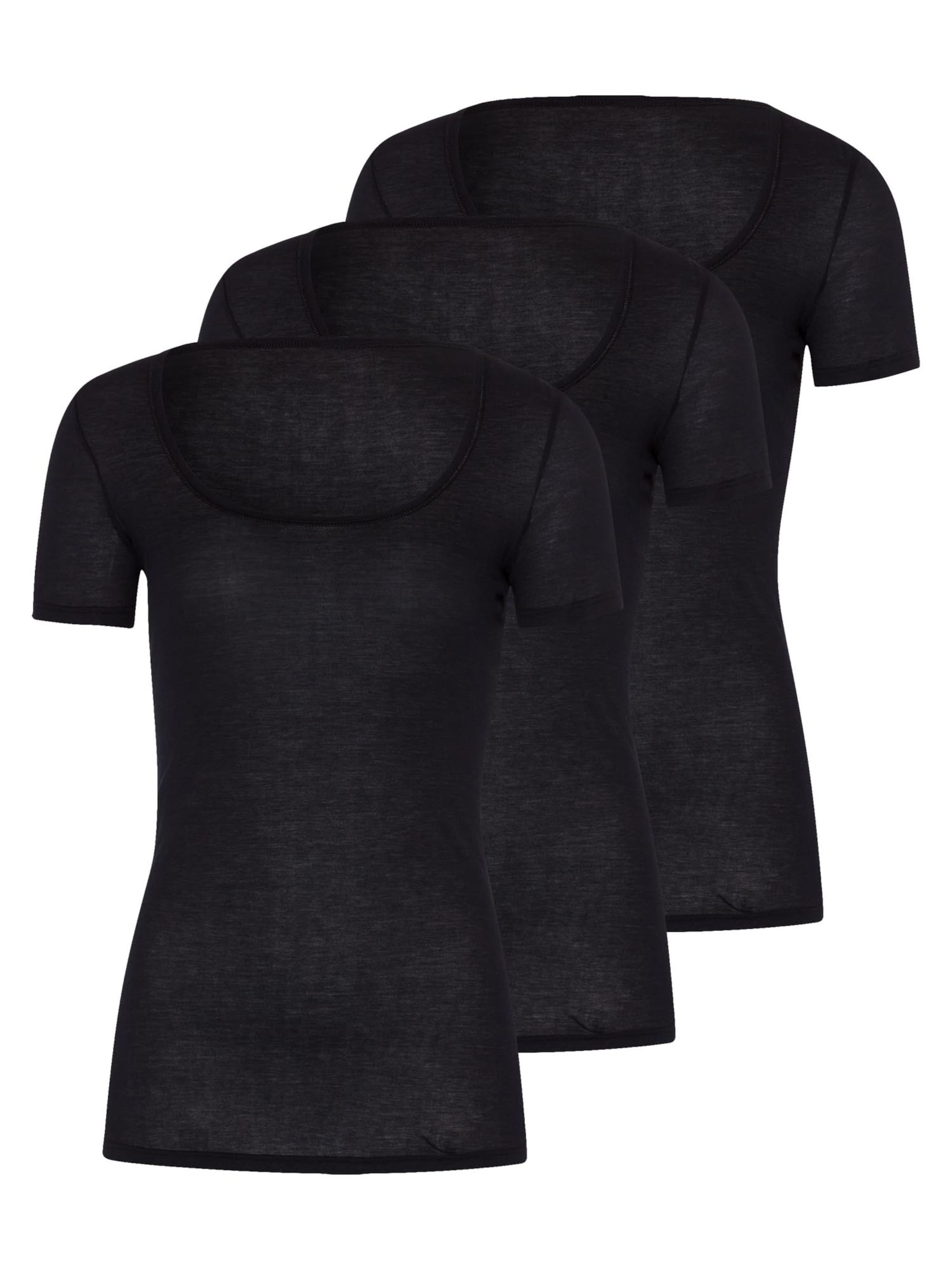 Hanro Unterhemd 'Ultralight'‌‌‌‌‌‌‌‌‌‌ in Schwarz: Vorderseite