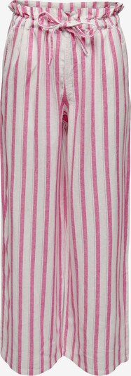 Kelnės 'CARO' iš ONLY, spalva – šviesiai rožinė / natūrali balta, Prekių apžvalga
