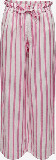 Kelnės 'CARO' iš ONLY, spalva – šviesiai rožinė / natūrali balta, Prekių apžvalga