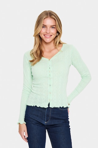 Cardigan 'Gru' SAINT TROPEZ en vert : devant