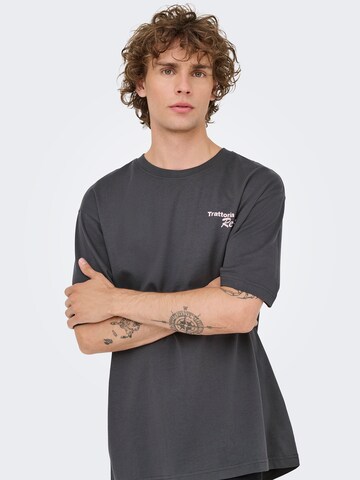 Only & Sons Футболка 'ONSNATHAN' в Серый