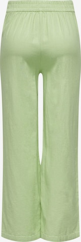 JDY - Perna larga Calças com pregas 'SAY' em verde