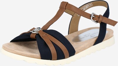 TOM TAILOR Sandale in navy / braun, Produktansicht