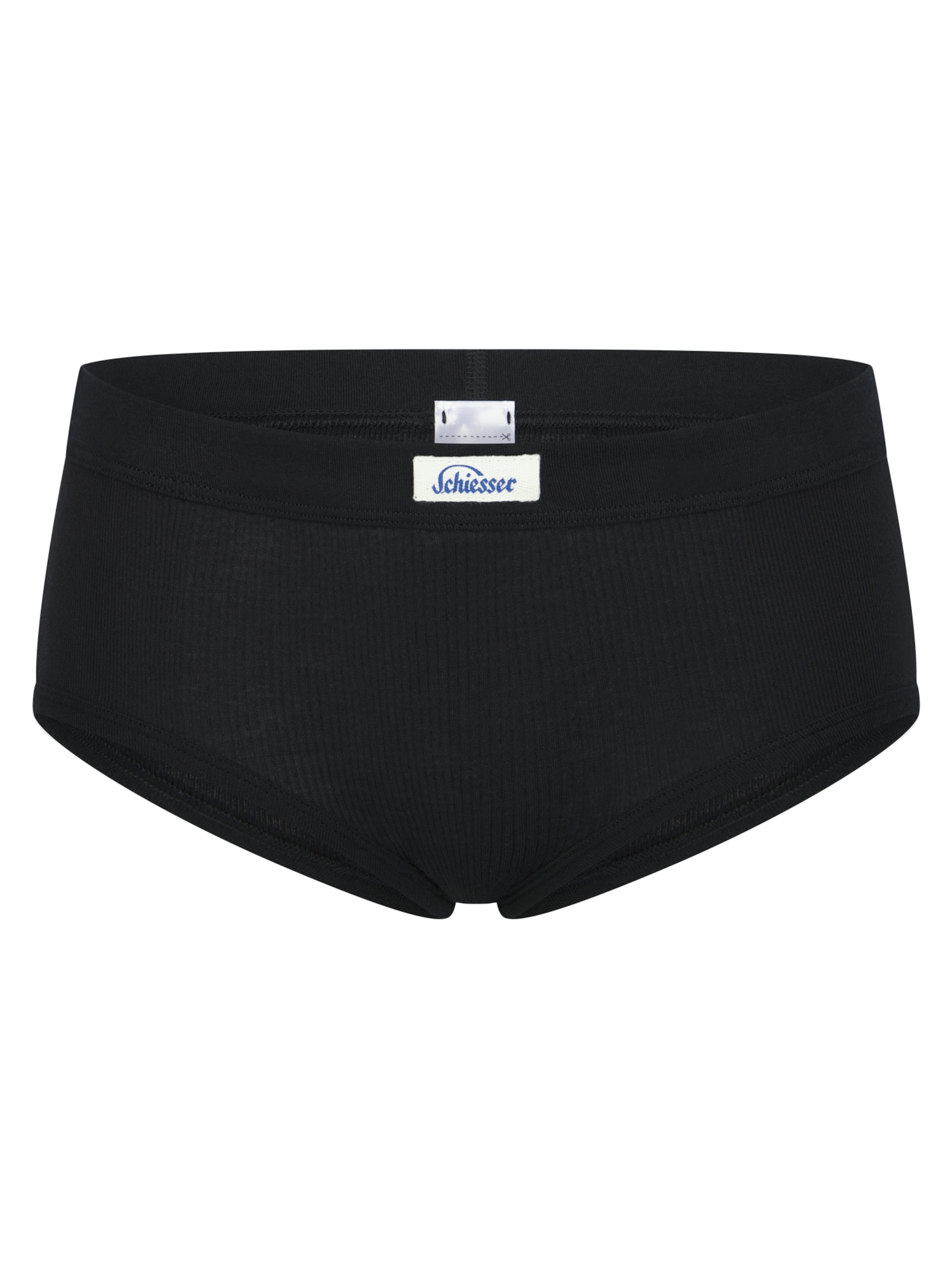 SCHIESSER Culotte ' Feinripp - Revival Paula ' en noir, Vue avec produit