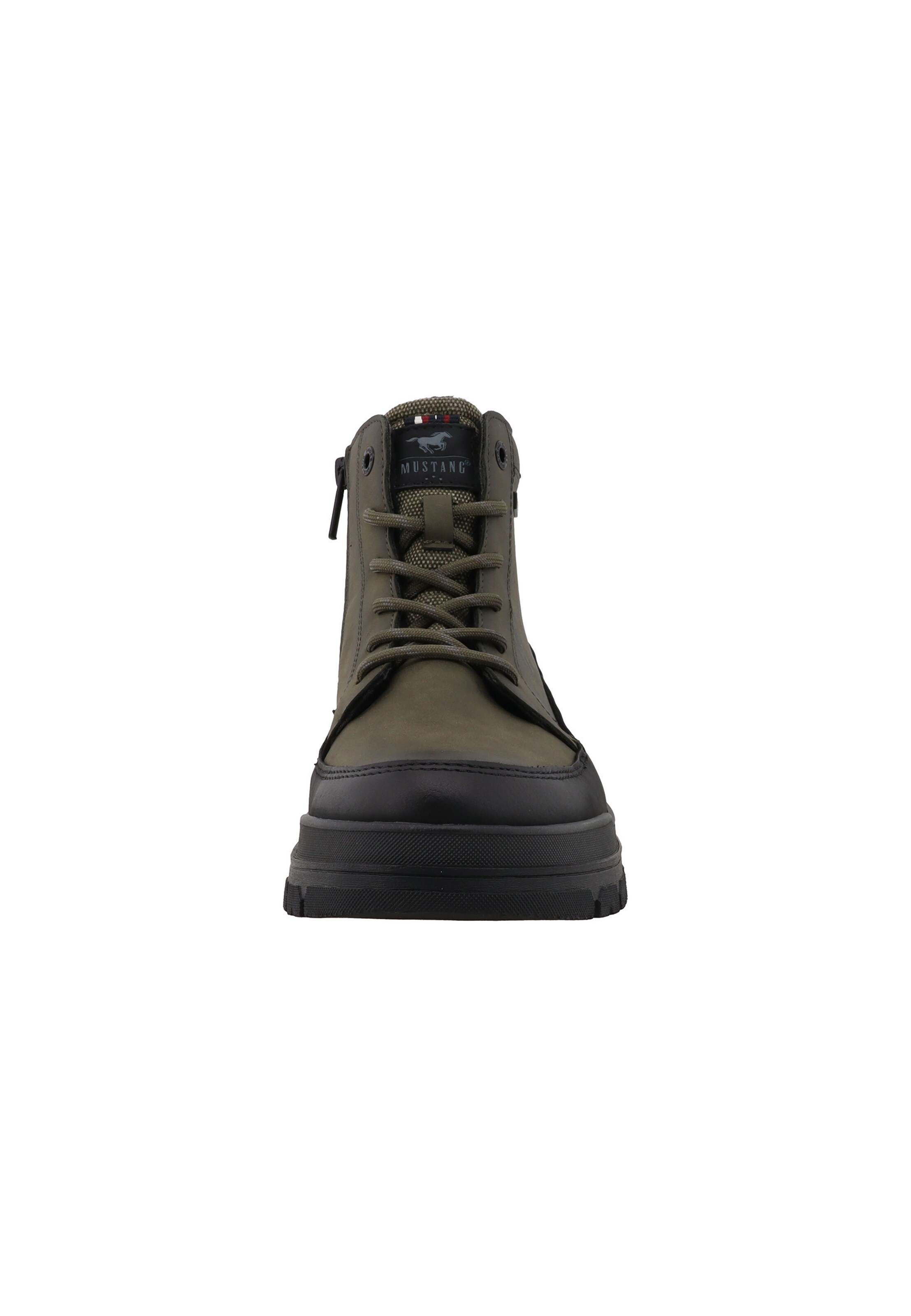 MUSTANG - Botas com atacadores em verde